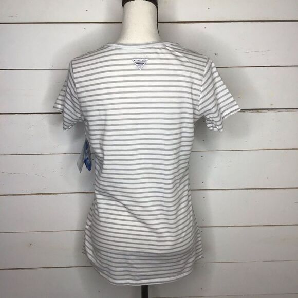 New Columbia PFG Monogram Tee, Short Sleeve Grey - Picture 3 of 8